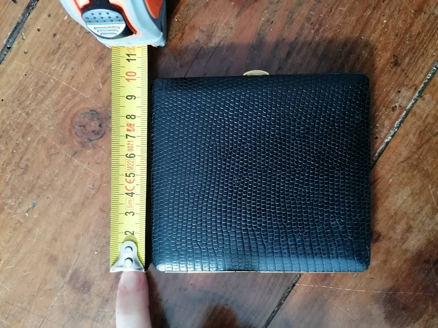 Vintage black longchamp leather cigarette case