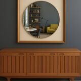 Large vintage backlit mirror