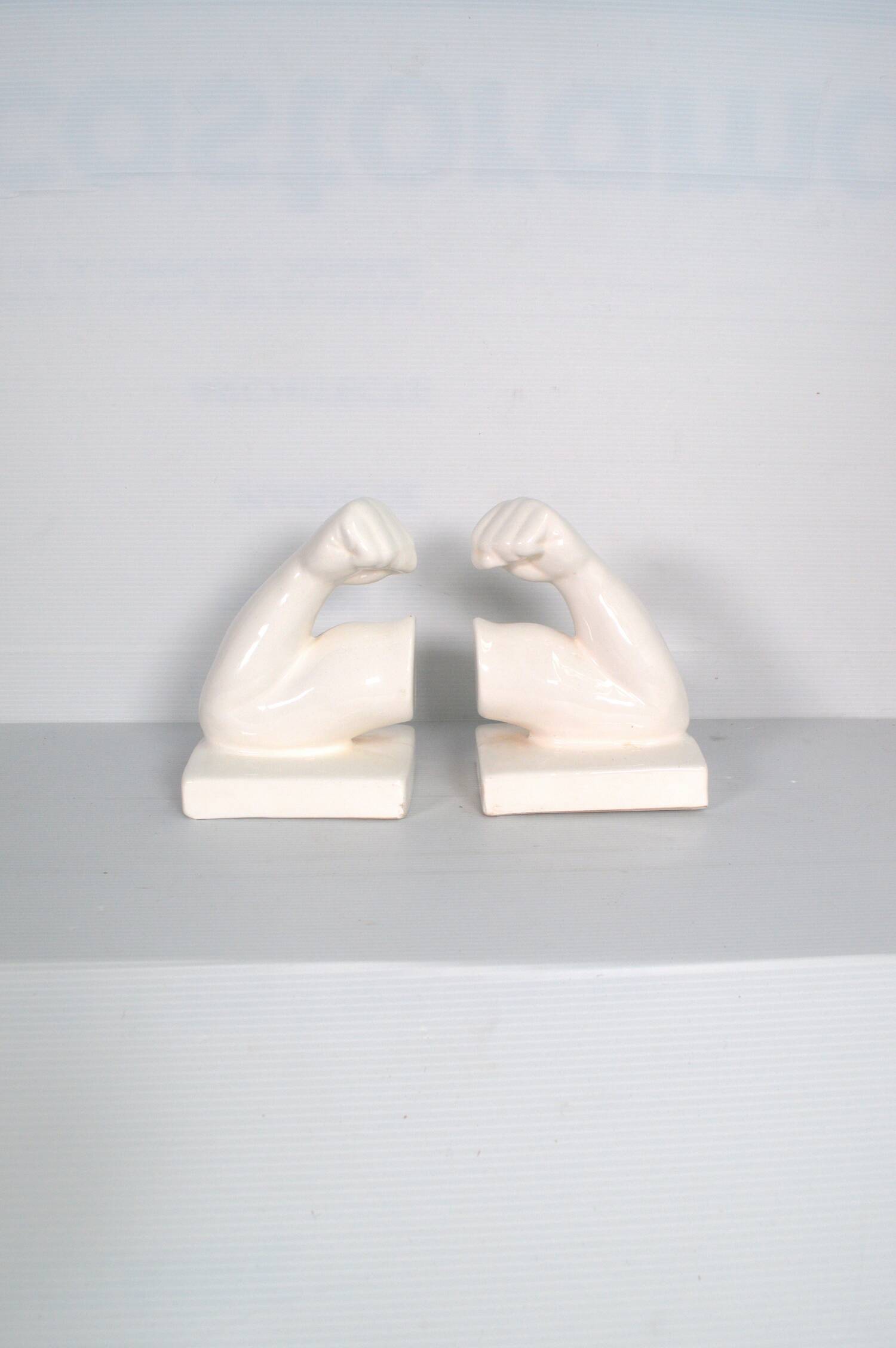 Vintage ceramic bookends
