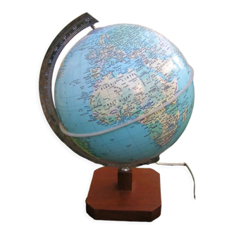 Globe terrestre lumineux Taride années 70