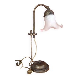 Lampe de bureau tulipe en bronze Bolzonella