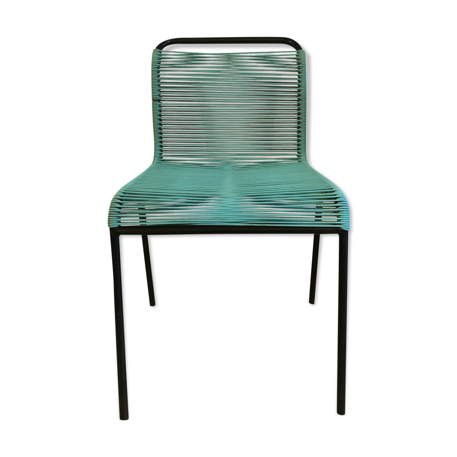 Green scoubidou chair