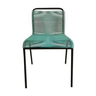 Green scoubidou chair