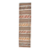 2x9 Green & Orange Striped Kilim Runner Rug, 74x276Cm