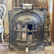 Cast iron poele emailthe brand la salamandre e l habouche model louis xvi late nineteenth