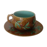 Dejeuner en barbotine tasse a chocolat onnaing sarreguemines