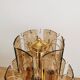 Vintage Smoked Glass Desk Lamp: EGLO Leuchten, 1980s Austrian Gold Table Li
