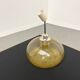 Blown glass paste pendant light, 1970s