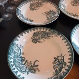 4 iron earth soup plates. Iris model.