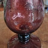 Set of 4 antique Biot stemmed glasses