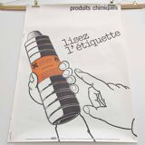 Vintage poster INRS graphics Metzger