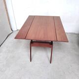 Teak liftable coffee table, Denmark - 1960