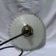 White opaline wavy suspension brass claw vintage lampshade