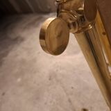 MIROIR  EN LAITON VINTAGE 70'S