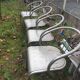 4 fauteuils acier tubulaire soudé seventies