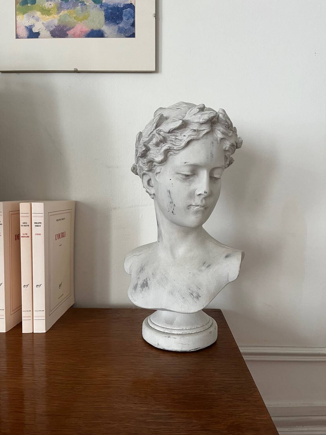 Buste antique en bois