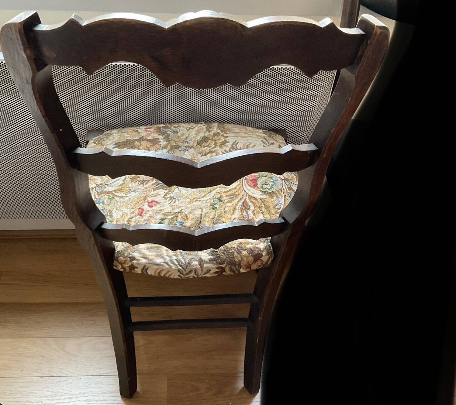 Chaise bois coquillage