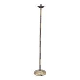 1950s floor lamp in brass with double gold and bronze patina