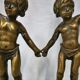 Paire de lampes en bronze