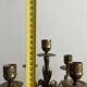 Pair of five-light gilded bronze candelabras, Napoleon III, 19th century.