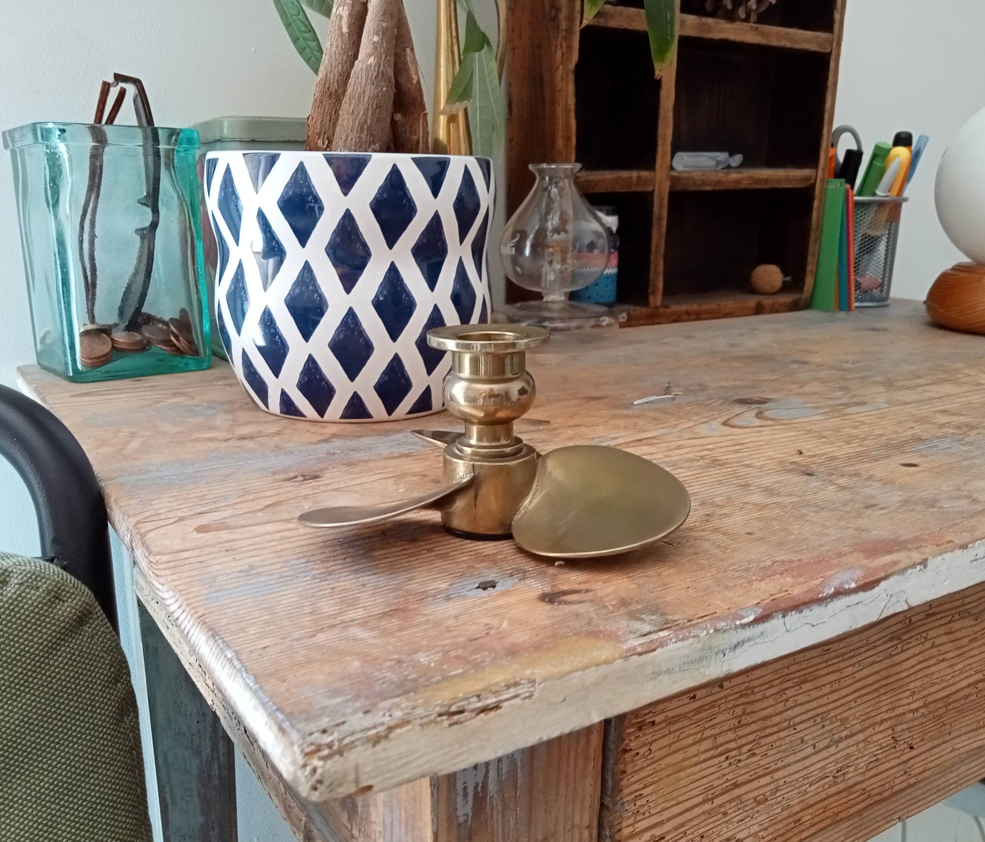 Vintage propeller candle holder 60/70s