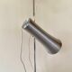Floor lamp with 3 adjustable spots in stainless steel, 1970's