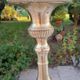 Large gilded bronze candlestick from the 19th century, height 67.5 cm.