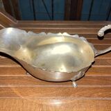 Saucière à pieds argentée