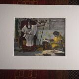 Old engraving scene of pharaohs - Late 19th century