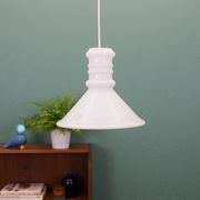 Lampe suspendue, design danois, années 1970, production : Holmegaard