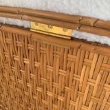 Rattan bench chest