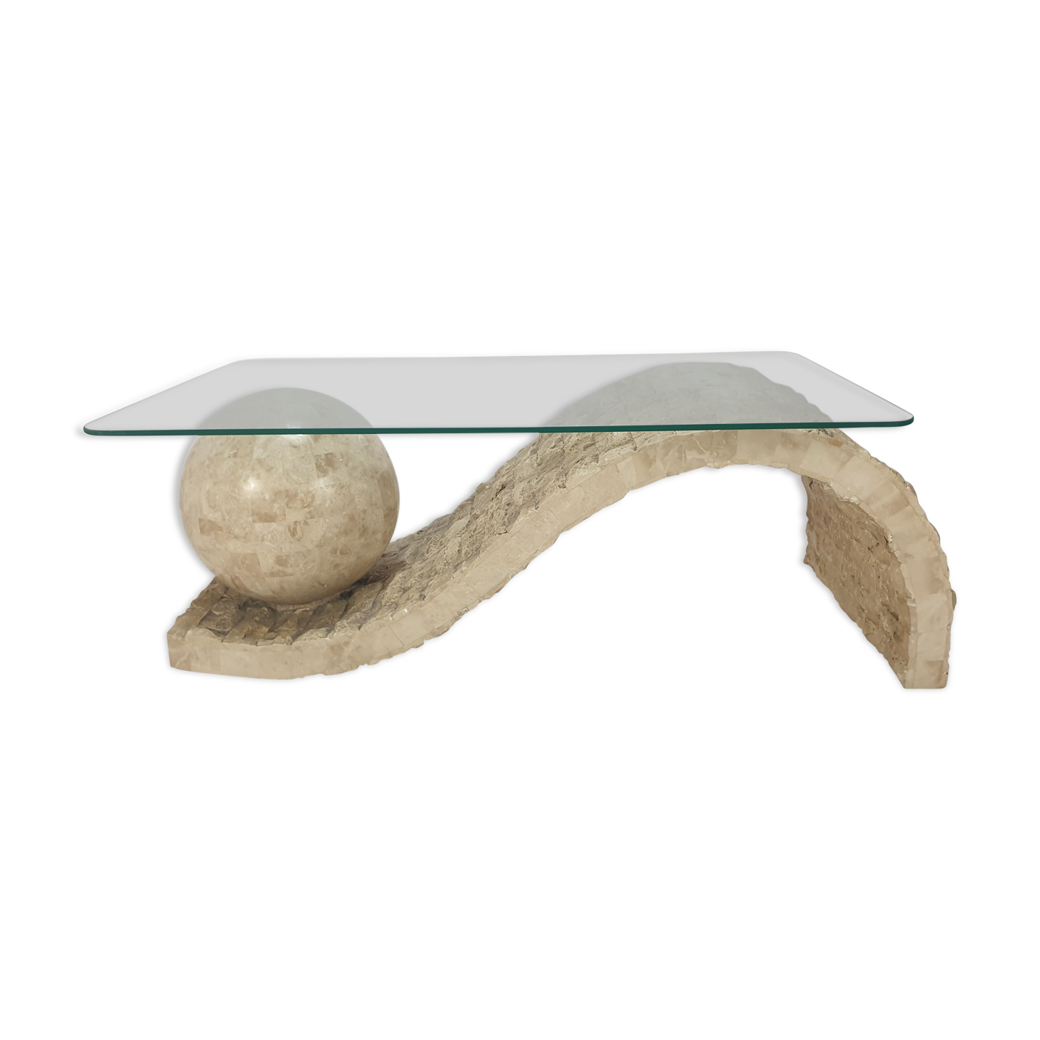 Magnussen Ponte Mactan Stone Coffee Table, 1980s