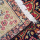 Antique persian kerman rug oriental wool area carpet 62x79cm