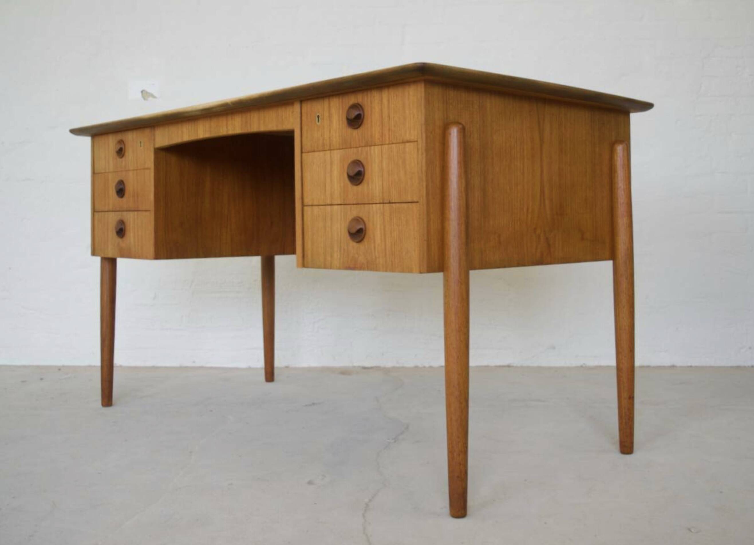 Vintage Danish Teak Executive Desk, 1964