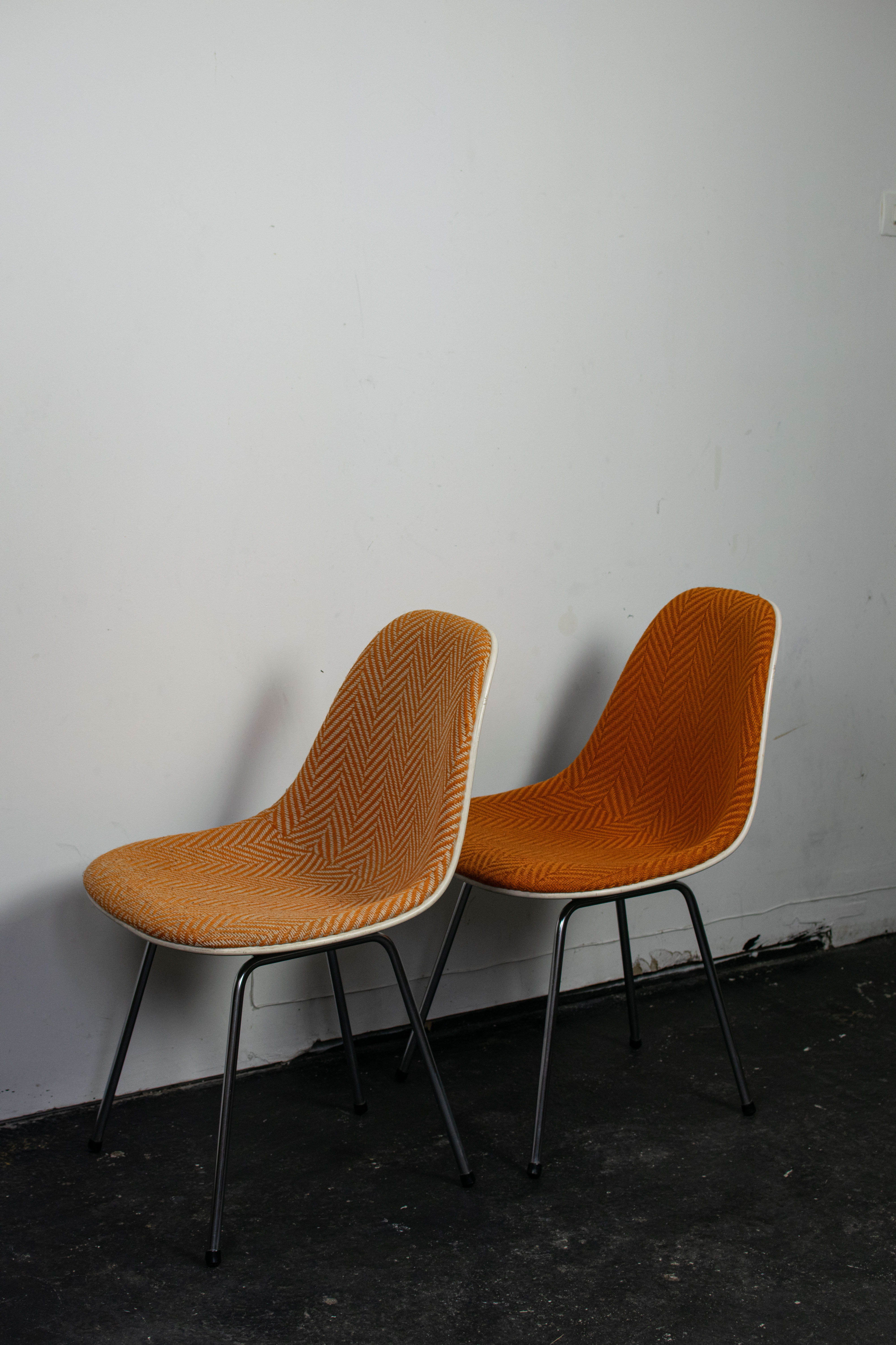 Paire de chaises DSX par Eames pour Herman Miller, 1960