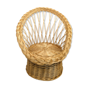 fauteuil osier enfant