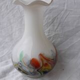 Multicoloured glass vase
