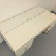 Vintage Bauhaus style desk in melamine and chrome metal from the 1970s.
