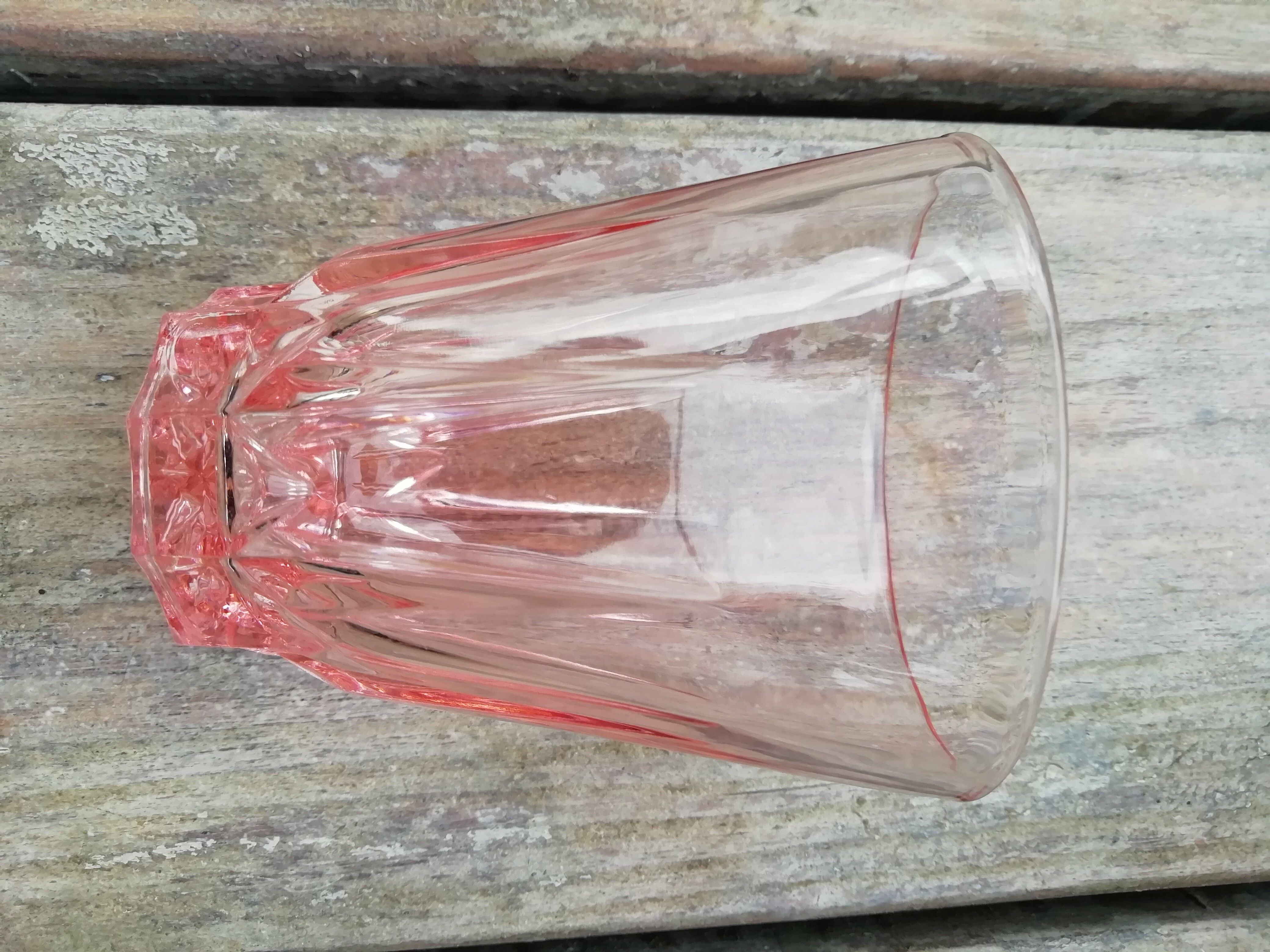 Lot de 12 verres roses