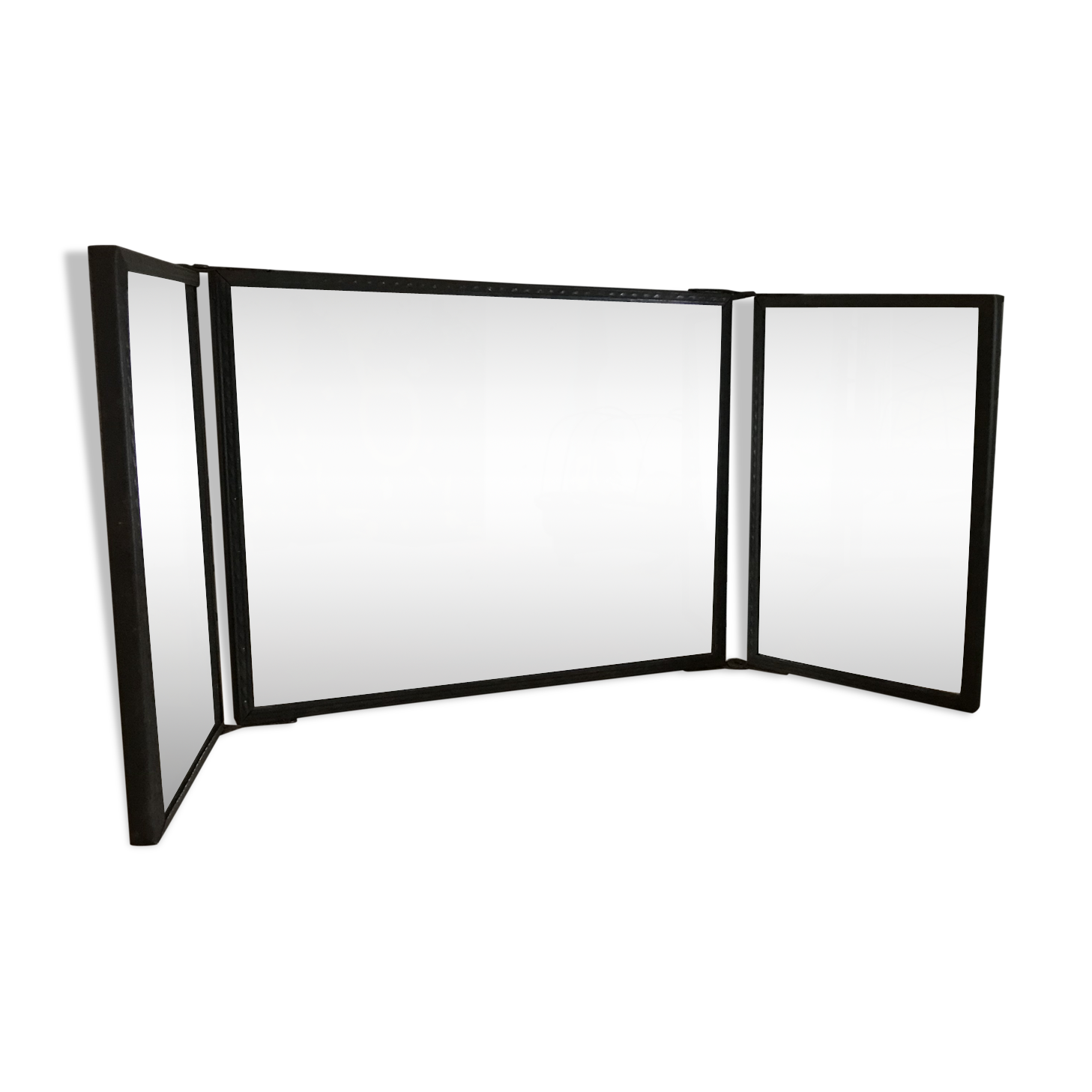 Triptych barber mirror