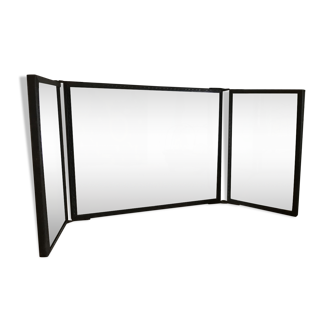 Triptych barber mirror