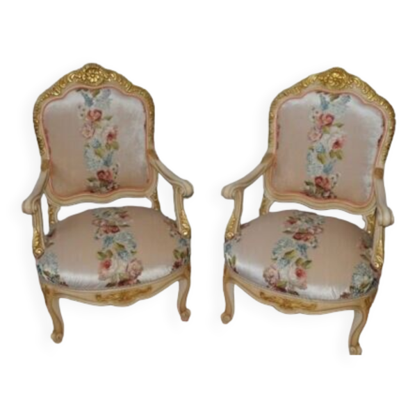 Fauteuils style Louis XV