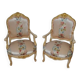 Louis XV style armchairs
