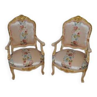 Fauteuils style Louis XV