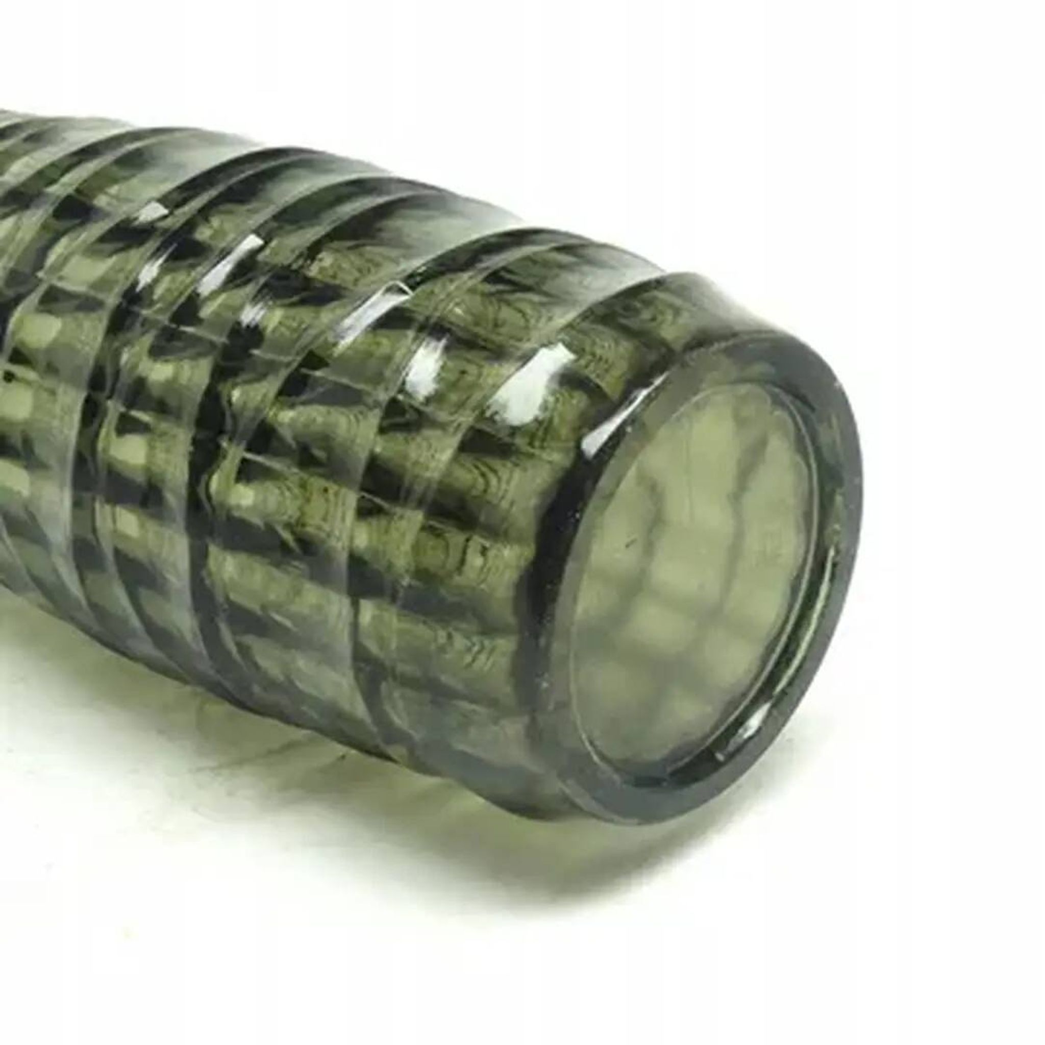 Baleron vase Modernism, transparent glass, HSG Ząbkowice, Poland, 1970s
