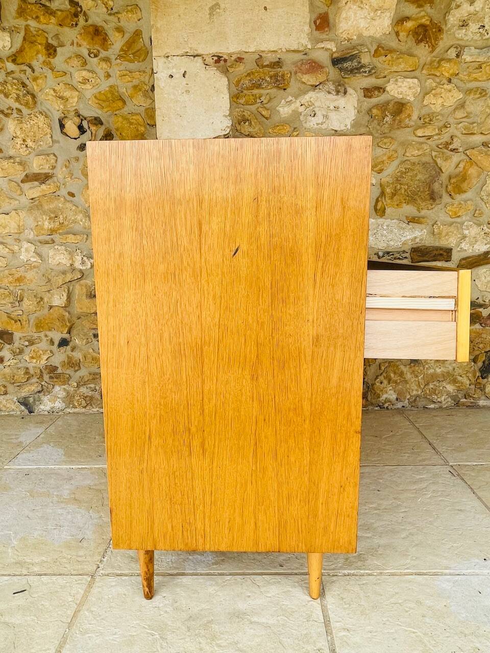 Vintage 4-drawer chest of drawers by Capelle, circa 1960s