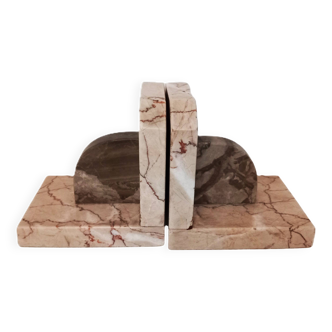 Antique marble bookends / pair