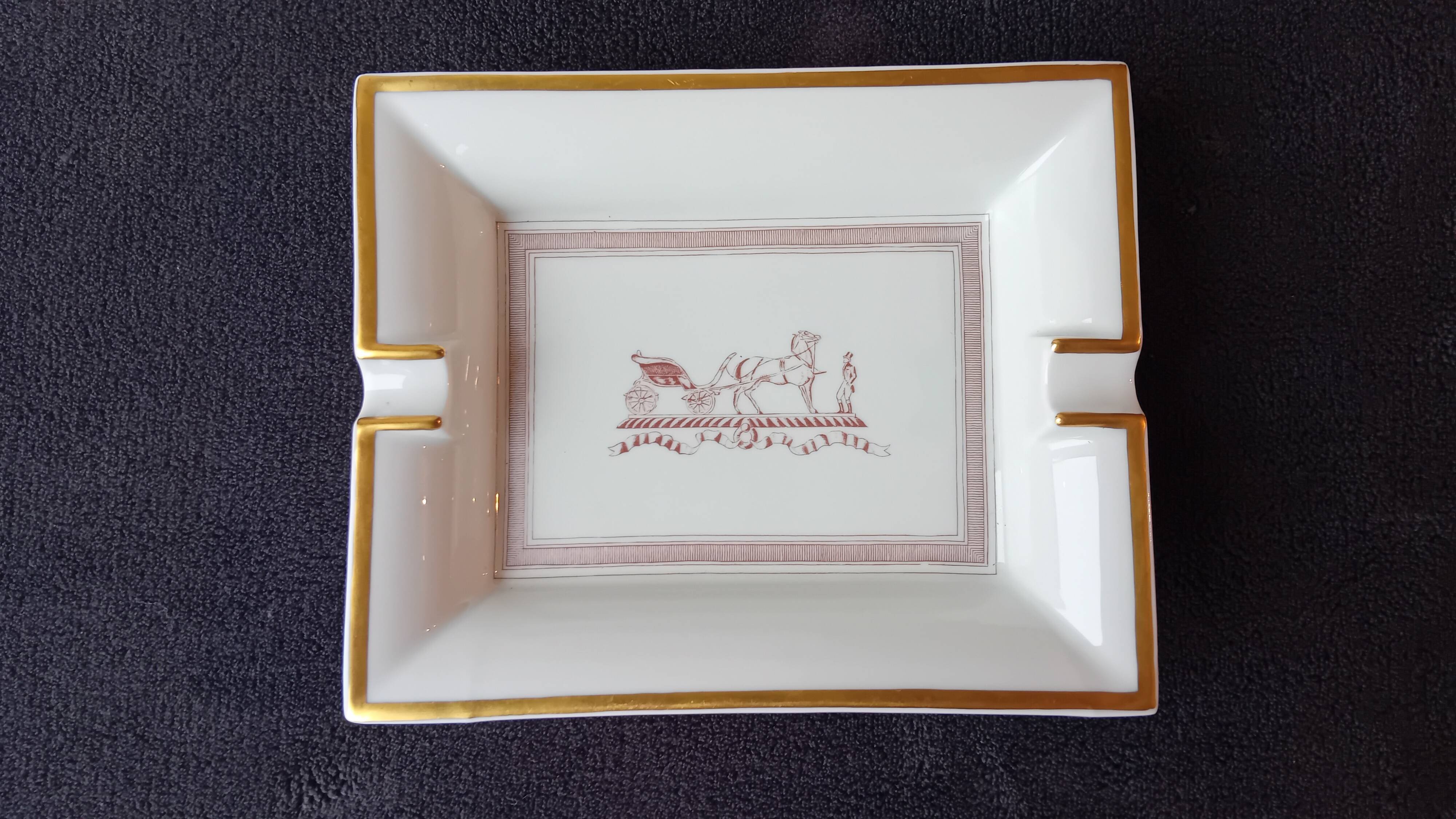 Empty ashtray pocket tray Hermès "Calèche" (1974) – Archive Mode Asako Turengin