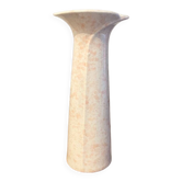 Vase rose moucheté vintage
