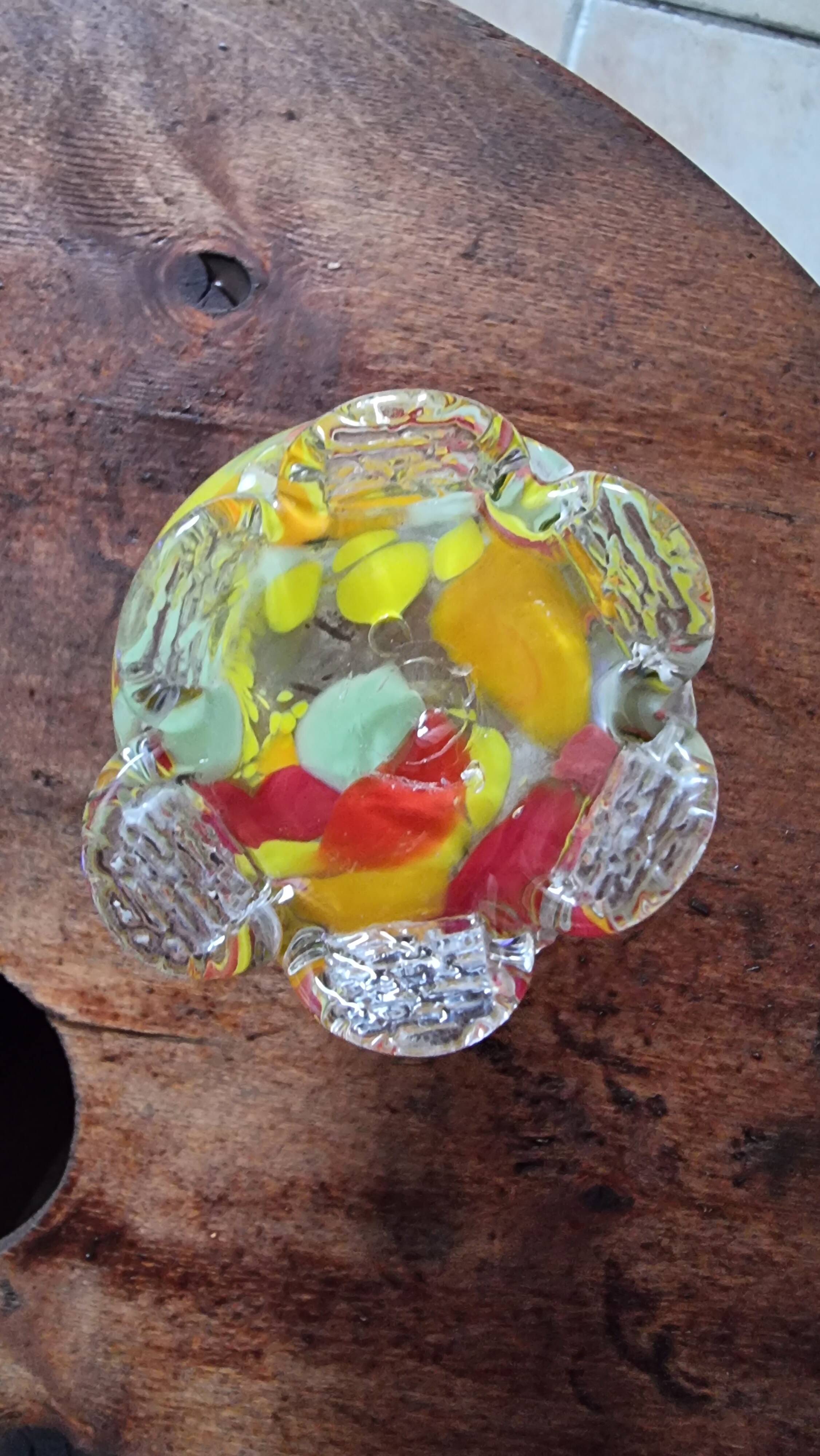 Small multicolor Murano vase